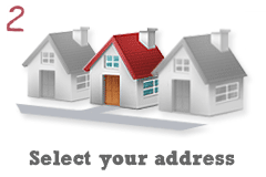 Step 2 - Select your address