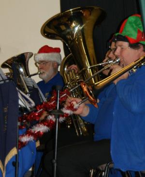 Blackwell Band at Christmas service