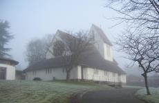 A cool and misty January '09 morning at St. Catherine's Church, Blackwell