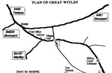 Village plan of Great Witley