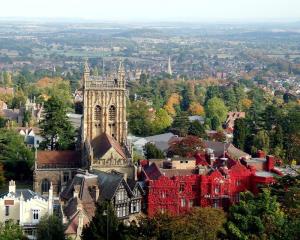 A view of Malvern town