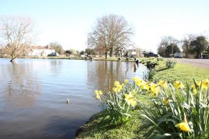 The tranquil centre of the village