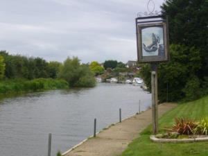 The River Avon flowing through the Village 