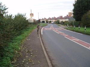 Approach to South Littleton on Station Road