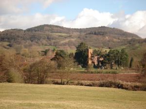 All Saints from across the valley