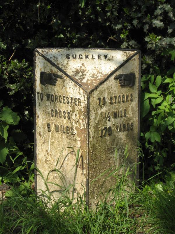 Milestone in Longley Green