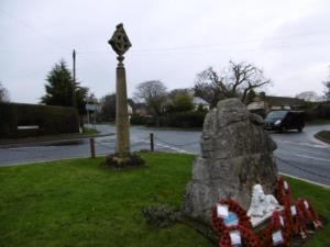 War memorial & Cross in the village.