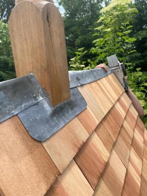 new roof and finial fitted