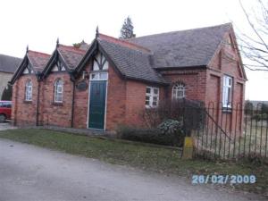 The Village Hall stands adjacent to the Church and was the village school until 1924