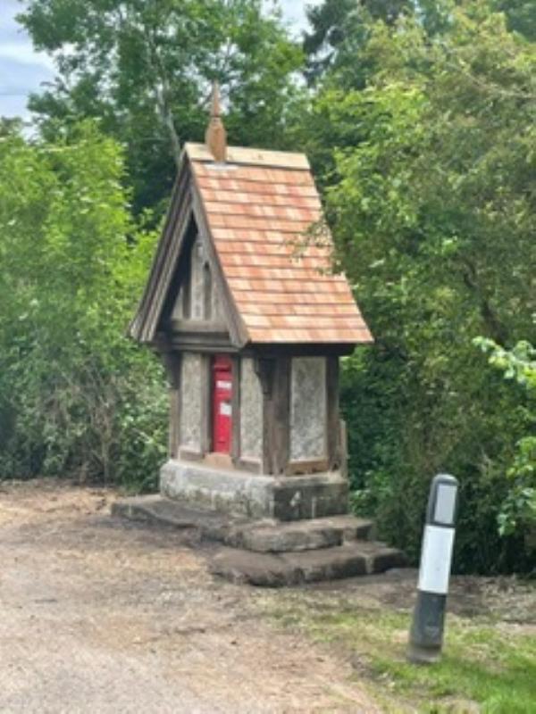 works carried out on post box in Radford
