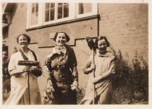 Lady on the right believed to be Mrs Hilda Williams