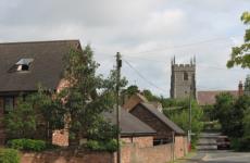 View from Main Street down to the church