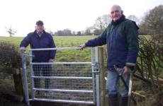 Volunteers install a new gate making the footpath much more accessible